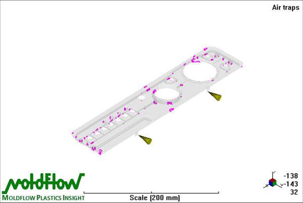 Mold Flow Air Trap